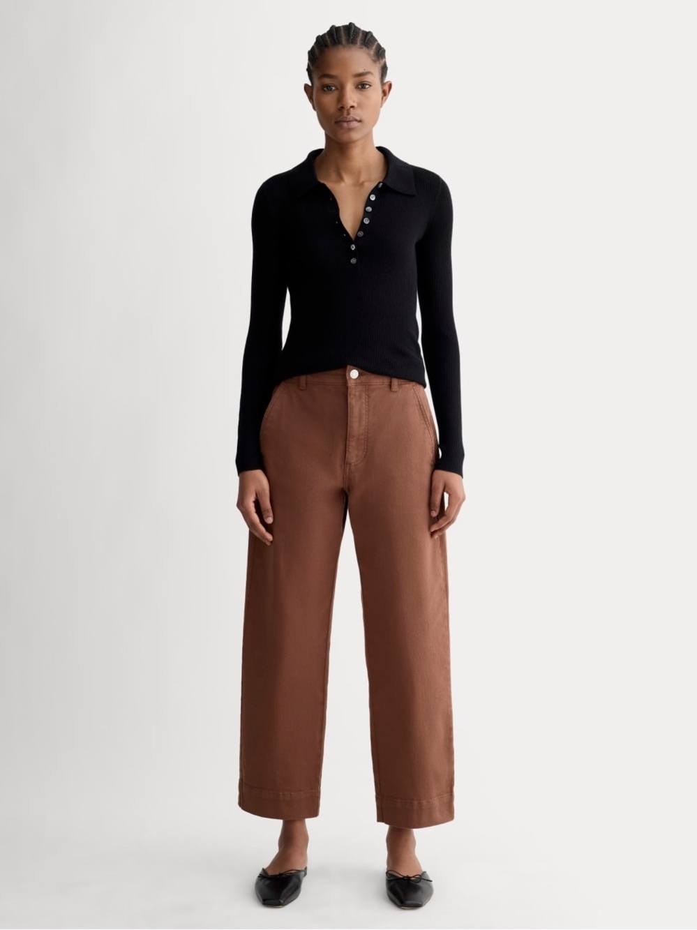 Everlane The Utility Straight-Leg Pant Rosewood Size 2 Regular NWOT High Rise